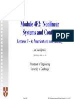 Module 4F2: Nonlinear Systems and Control: Lectures 3 - 4: Invariant Sets and Stability