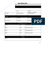 Case History Form