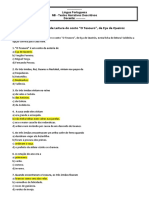 M5 - Ficha Aferição de Leitura O Conto - Com Respostas Online CL