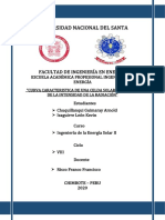 Curva Caracteristica de Una Celda Solar en Función Con La Intensidad de La Radiación