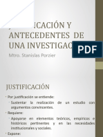 Justificacion y Antecedentes de Una Inve