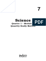 Science 7 - Q1 - Mod5 - Quantity Really Matters