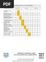 Auditoría Administrativa - Cronograma