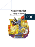 Mathematics: Quarter 2 - Module 3 Rational Algebraic Expressions