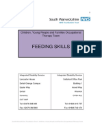 Feeding Skills: Children, Young People and Families Occupational Therapy Team