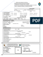 Planilla de Registro para La Defensa Integral de La Nación Inscripcion Militar