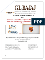 Survey On Comparative Analysis of Max Life Online Term Plan Plus and ICICI Prudential IProtect Smart Plan PGDM