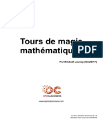 Tours de Magie Mathematiques