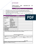 Legal Education Board: Form Reg-C: Application For Certificate of Philsat Exemption