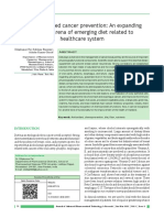 Dietary-Induced Cancer Prevention - An Expanding Research Arena of Emerging Diet Related To Healthcare System