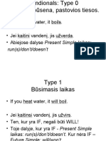 If You Heat Water, It Boils. - Jei Kaitini Vandenį, Jis Užverda. - Abiejose Dalyse Present Simple Laikas: Run(s) /don't/doesn't