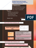 Diseño Hidráulico L - Grupo N°8 - Diseño de Canales (Métodos para El Cálculo de Tirantes Normales y Críticos)