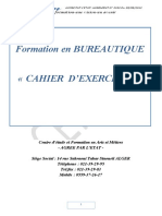 Cahier D'exercices Bureautique Dihia