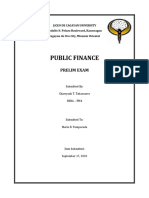 CTT - Public Finance (Prelim Exam)