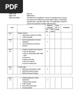 Subject Code: HRST 112 Subject Title: Barista NC Ii Subject Description