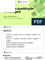 Aula 1 - Normas e Qualificação de Soldagem