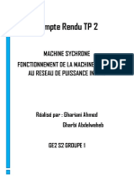 TP2 Machine Sychrone Couple Au Reseau Infinie