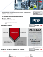 Relcare™: Mantenimiento de Subestaciones Basado en Confiabilidad Y Criticidad de Los Activos