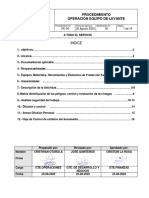 Procedimiento Operación Equipo de Levante PT 04 Rev.0