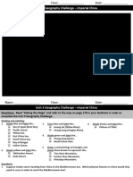 Unit 3 Geography Challenge - Imperial China