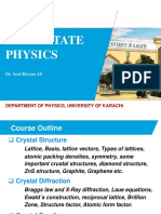 Solid State Physics: Course No:508: Bsc. (Hons)