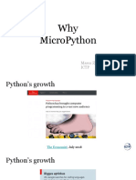 Why Micropython: Marco Zennaro, PHD Ictp