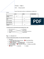 Workbook Top Notch 1..: Unit 1