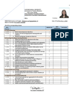 Castillo Demo Teaching Rubric For Teacher Ab