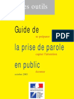 Guide de Prise de Parole en Public