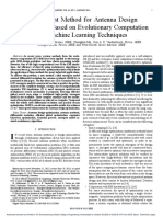 An Efficient Method For Antenna Design Optimization Based On Evolutionary Computation and Machine Learning Techniques