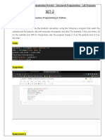 Aim:-Experiment 1:: 18CSC207J-Advance Programming Practice - Structured Programming - Lab Programs