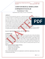 Implementation of Digital Modulation Techniques in Matlab: Virendrakumar V. Raut