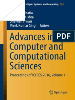 Advances in Computer and Computational Sciences