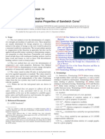 Flatwise Compressive Properties of Sandwich Cores: Standard Test Method For