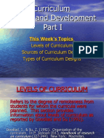 Part I Overview of Curriculum Design and Development