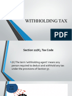 Withholding Tax