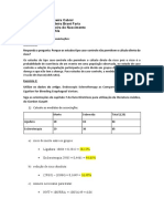 Exercício de Medidas de Associações