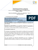 Guía de Actividades y Rúbrica de Evaluación - Unidad 1 - Fase 1 - Reconocimiento