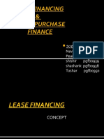 Lease Financing & Higher Purchase Finance: Submitted by