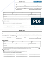 Sample Bill of Sale Template