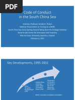 Thayer Code of Conduct in The South China Sea, US Marine Corps University