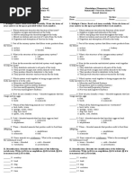 2nd Quarter Summative Test No.2 Science