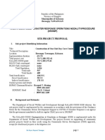 Sub-Project Proposal: Municipality of Kabayan Barangay TAWANGAN