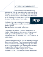 Coffee - The Ordinary Drink: Coffea. Within The Genus There Are Over 500 Genera and