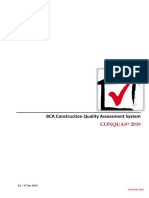 BCA Construction Quality Assessment System: Conquas 2019