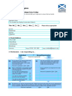 Respondent Information Form: Scottish Marine Regions