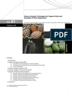 Various Analysis Techniques For Organic Acids and Examples of Their Application. Application Note (Shimadzu)