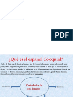 Español Coloquial