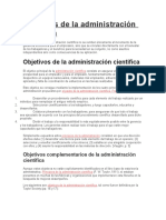 Objetivos de La Administración Científica