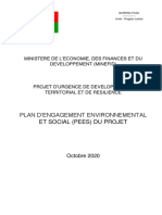 Plan Dengagement Environnemental Et Social Du Projet PUDTR 1